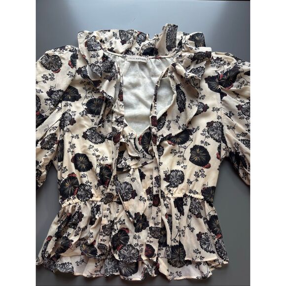 Ulla Johnson Nadya top blouse gardenia floral size 6 - Picture 10 of 14